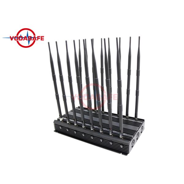 16 Channels Mobile Phone Signal Jammer Adjustable Working Range High Efficiency