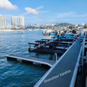 Quality Anti Skid Floating Pontoon Dock / Private Water Floating Platform Floating Dock Boat Lifts Aluminium Pontoon Pier for sale