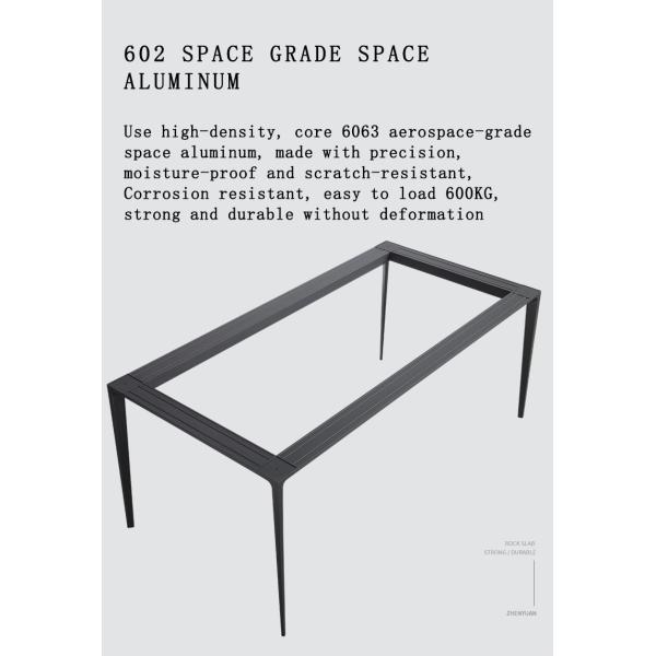 Nordic Light Luxury Minimalist Marble Dining Table Scratch Resistant