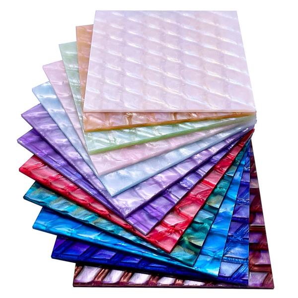 1.25g/cm3 PMMA Pearl Acrylic Sheets Pearlescent Shell Sheet