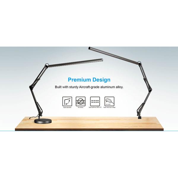 Dimmable Drafting Architect Task LED Nail Salon Table Lamp 5000K