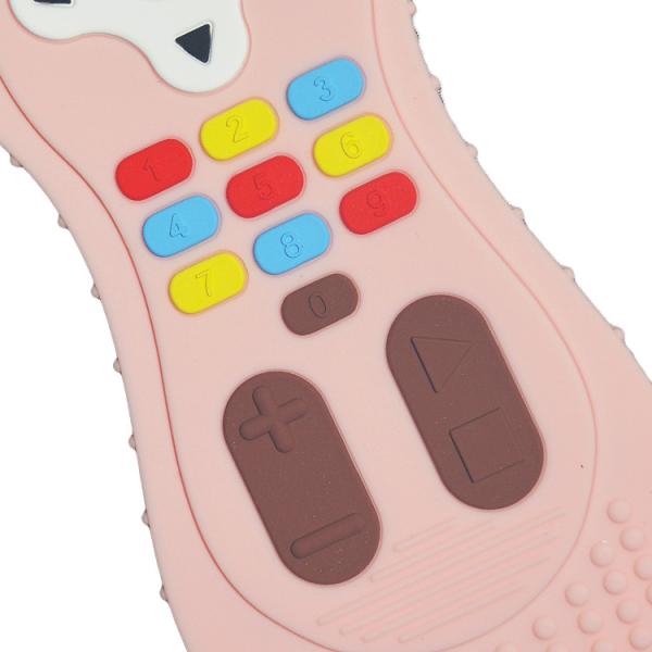 Custom Color Silicone Teether Toy Remote Control Shape Silicone Chew Toy