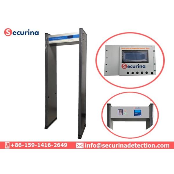 IR System Multi Zone Walk Through Metal Detector Gate With Both Sided LED