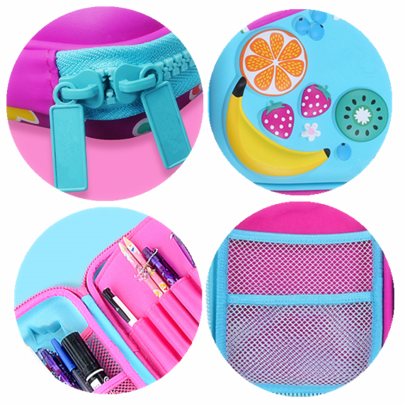 Colorful Printing EVA Pencil Case , Hard Shell Pencil Case Large Capacity