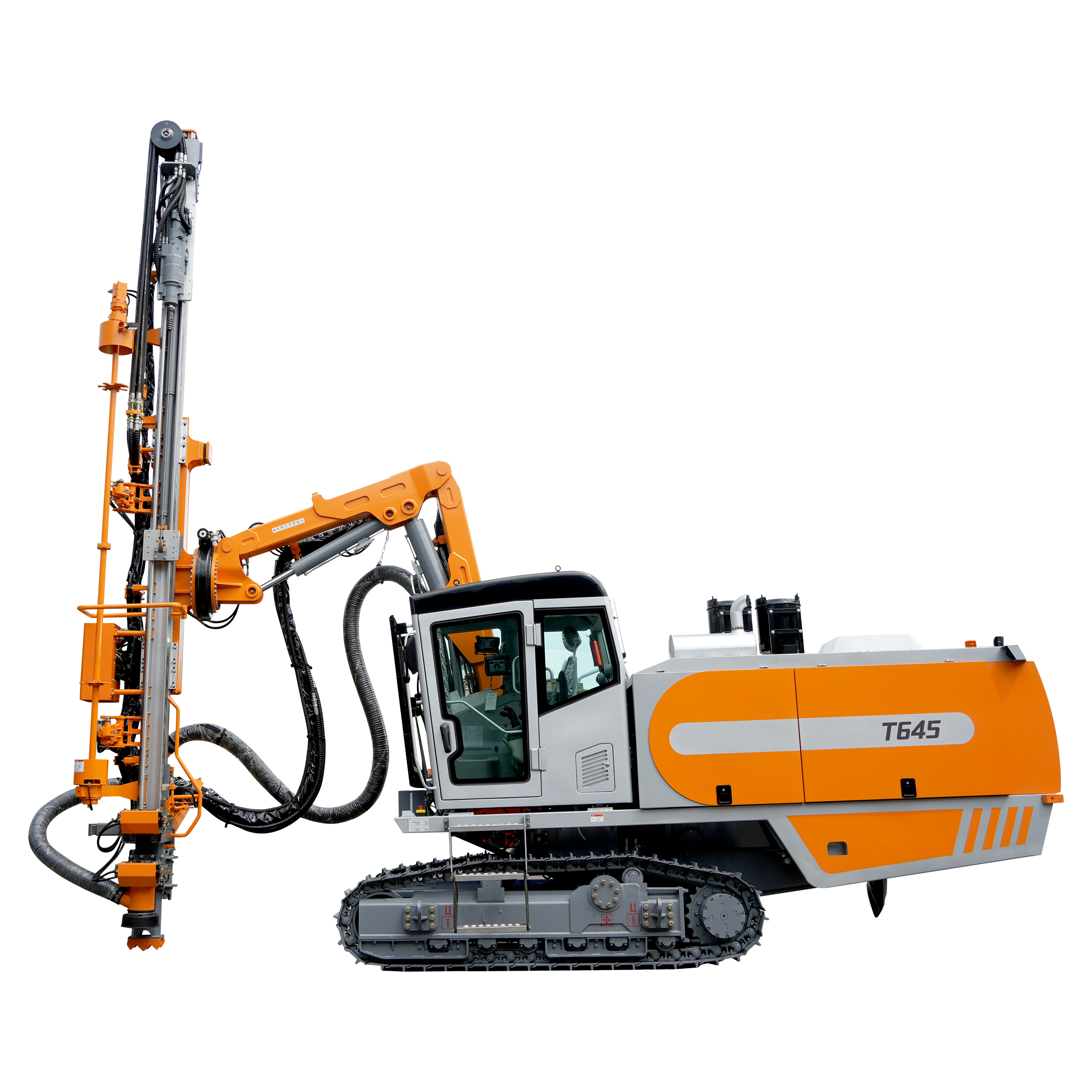 T645 Integrated Surface Top Hammer Drill/Drilling Rig With High Frequency High Pressure Full Hydraulic Rock Drills And Auto Rod Changer