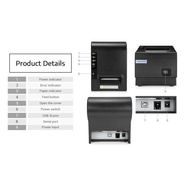 Android Platform Wifi Receipt Printer , Portable Wireless Printer 58mm Paper Width