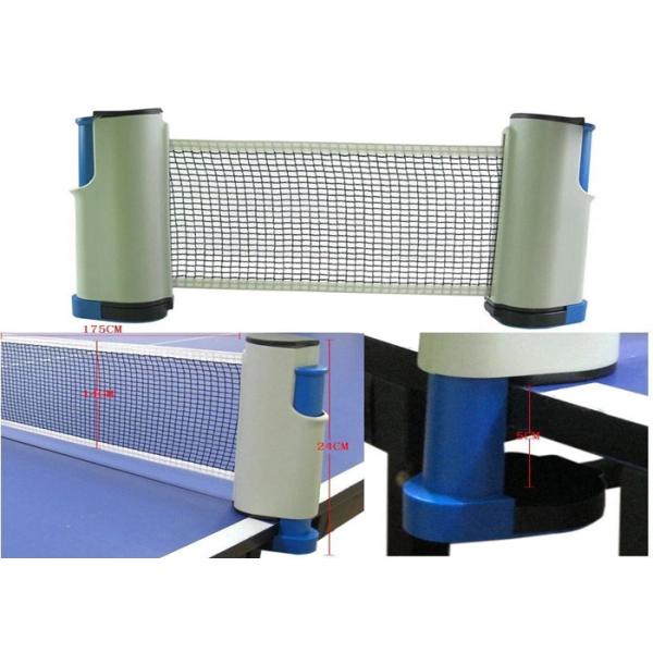 Logo Printed Retractable Portable Table Tennis Net And Post Size 175*19cm