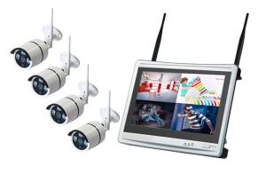 Quality Outdoor IR WiFi CCTV Camera Kit , IP66 4 Camera Wireless Security System USB Backup for sale