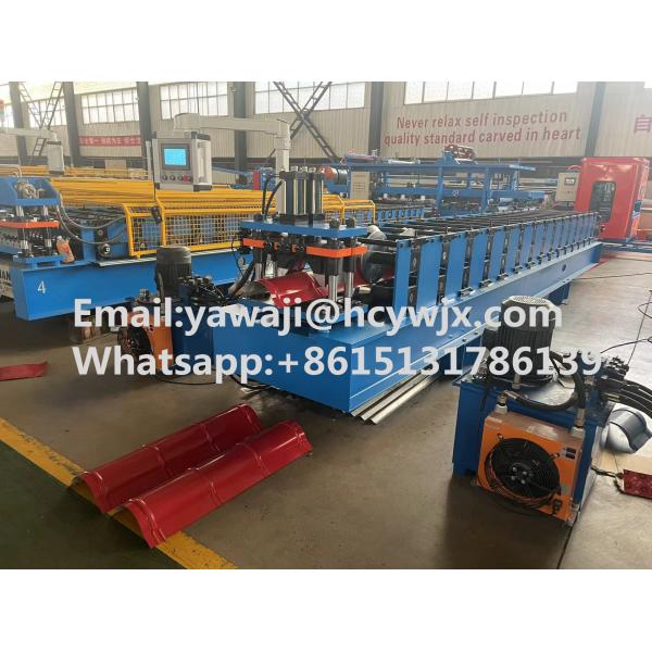China Ridge Cap Tile Roll Forming Making Machine