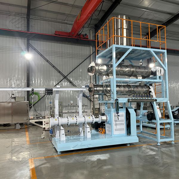 MIKIM Customized Vertical Flowchart High Efficiency Double Screw Extruder Aquatic Fish Feed Making Machine Production Line