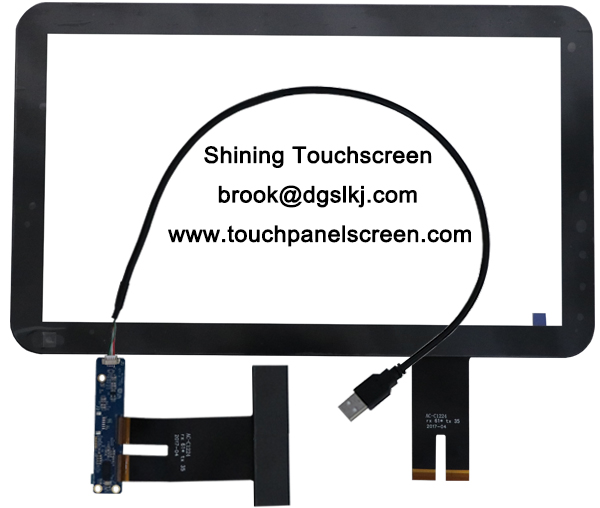 6H 15.6'' COB Capacitive Touch Panel With Sensor Glass + Cover Glass Structure