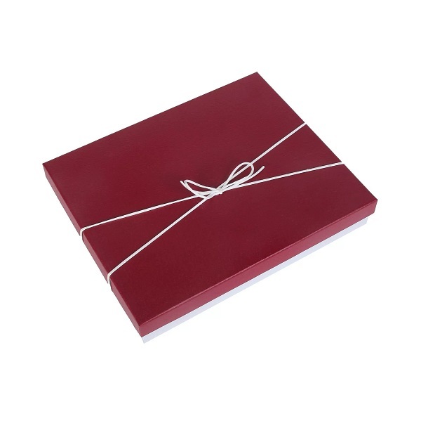 Two-Piece Rigid Gift Boxes with Elastic String Bow for Luxury Packaging