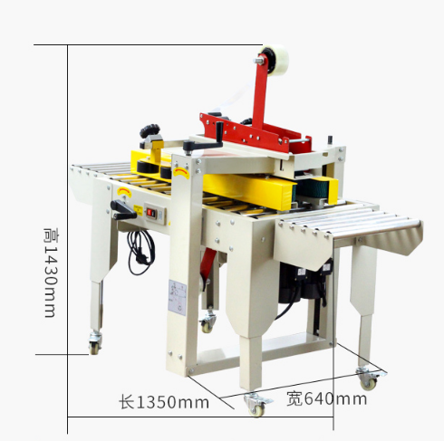 Semi Automatic Adhesive Tape Carton Case Box Sealing Packing Machine Sealer