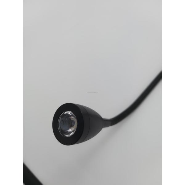 Adjustable Gooseneck Wall Reading Light with USB Port Switch Control AC 100-240V Input