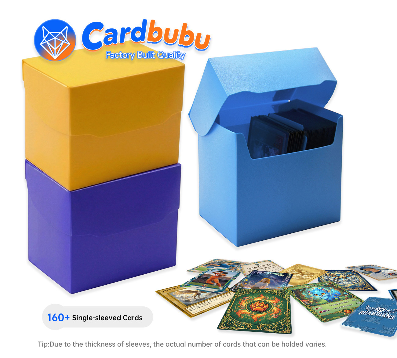 Card Brands Plastic Deck Box 160 Cards Table Game Card Collection Box