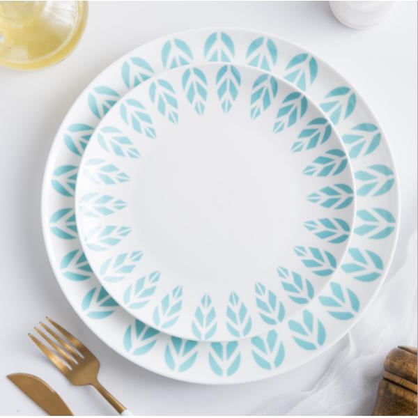 16pcs New Bone China Dinner Set , Concrete Ceramic Dinner Set For 4 Person