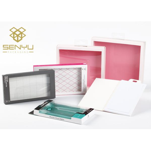 Printing Information Transparent Packaging Box with Clear Window for Phone Covers