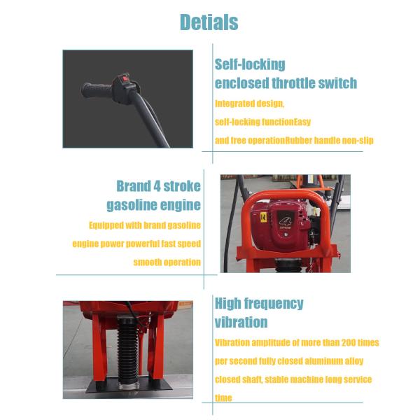 Vibrating Screed Concrete Surface Leveling Machine for Floor Levelling
