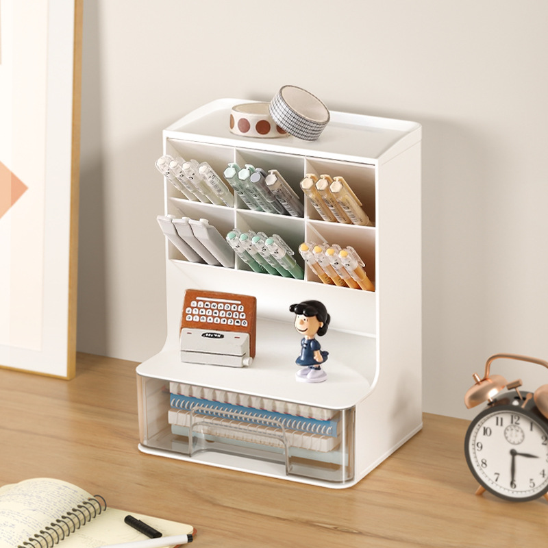 New Design Creative Integrated Office Desktop Storage Rack Diagonal Pen Holder Storage Box