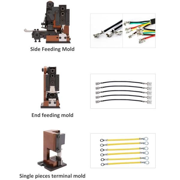 Pin Terminal Connector Cable Crimping Press Machine Mute Electrical Wire Stripper