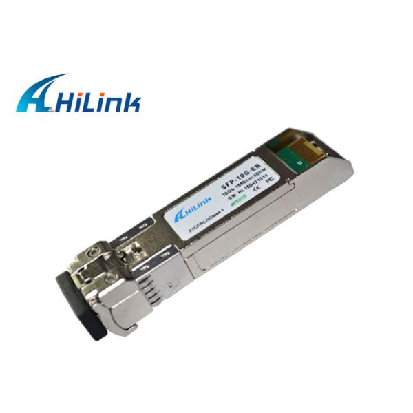 Network DDM DOM SFP+ Transceiver Module 40km Low Power Dissipation 3 Years Warranty