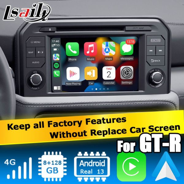 Android 13 video interface for Nissan GT-R R35 EBA 2017+ Carplay Android Auto