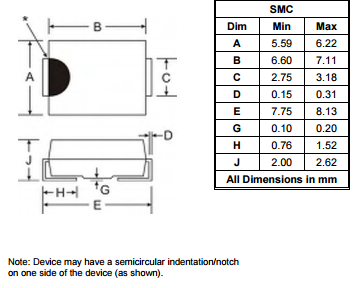 3.0A SURFACE MOUNT Rectifier Diode , Schottky Barrier Diode B340-13-F