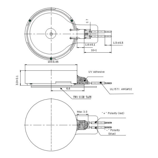 Brushless DC Flat Motor 3V Small Size For Electric Toothbrushes