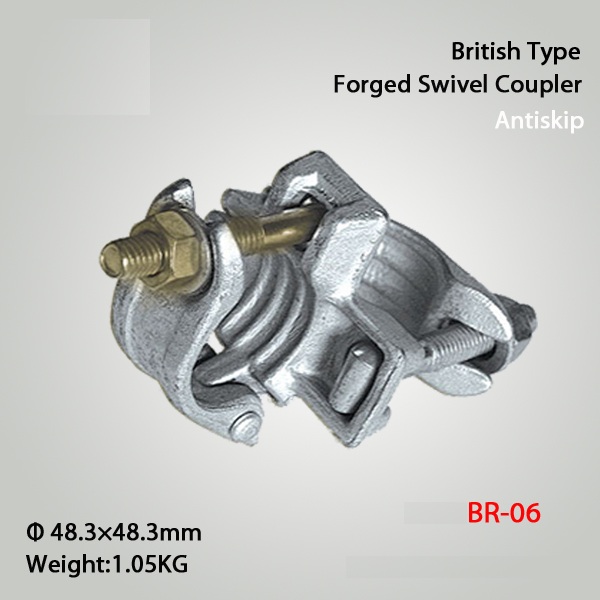 British Type Scaffolding Couplers Drop Forged Double Fixed Coupler