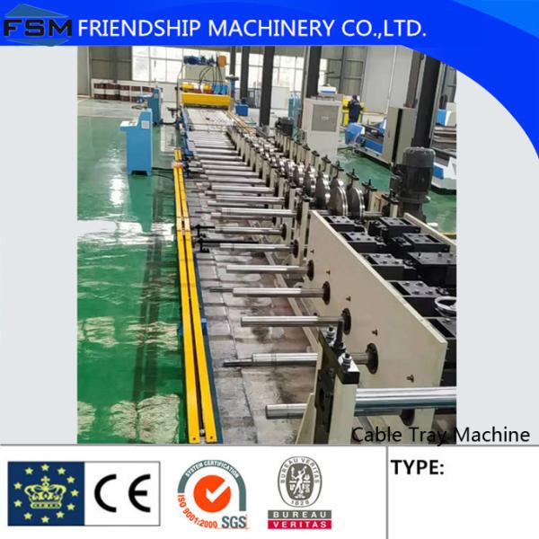 100-800mm Automatic Change Size Cable Tray Roll Forming Machine Driven Gearbox / Mortor driven