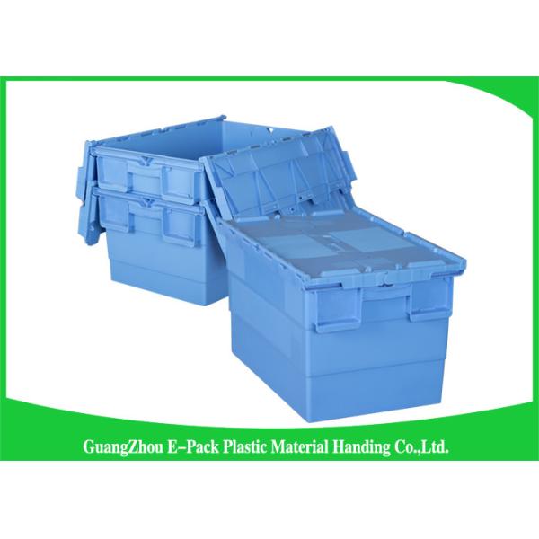 Warehouse Plastic Attached Lid Containers Transport Packaging Environmental Protection