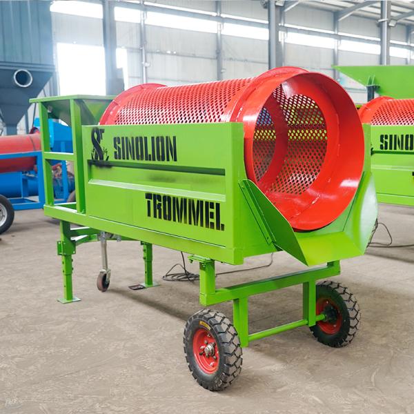 Professional Moving Trommel Screen for Easy Maintenance Composting Screening