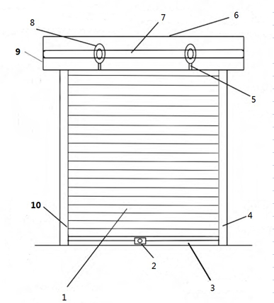 80mm Aluminum Roller Shutter Door with Remote Control - HA80 Model