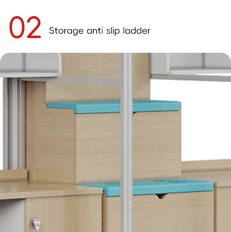 Support customization Spacious Capsule Bunk Bed with a curtain frame and staris for High-Standard Rooms