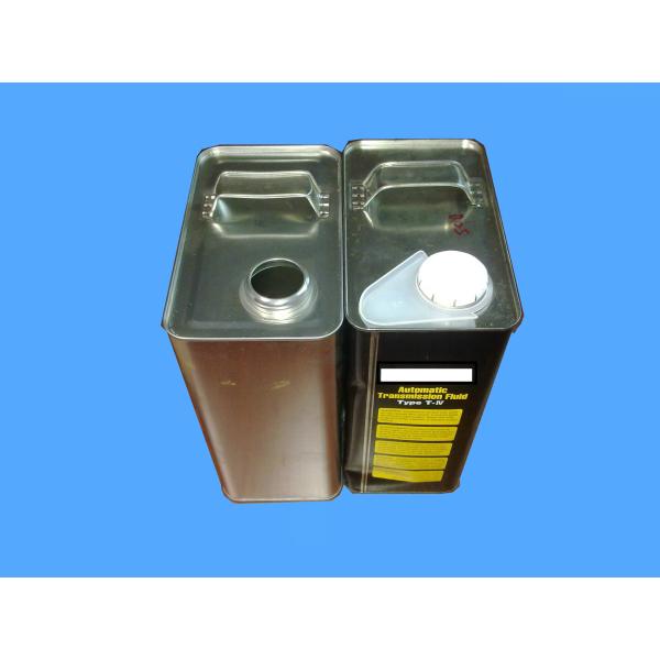 3L Automotive Paint Cans 0.22mm Large Rectangular Tin Containers