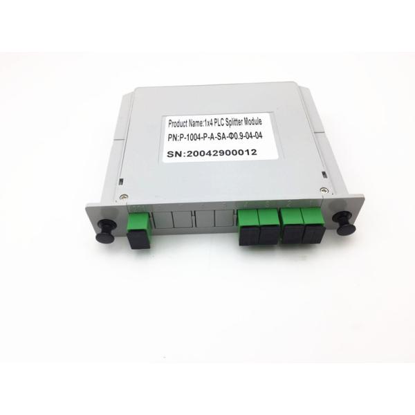 Cassette PLC Fiber Optical Splitter 1x4 Card Inserting LGX Module With SC/APC Connector