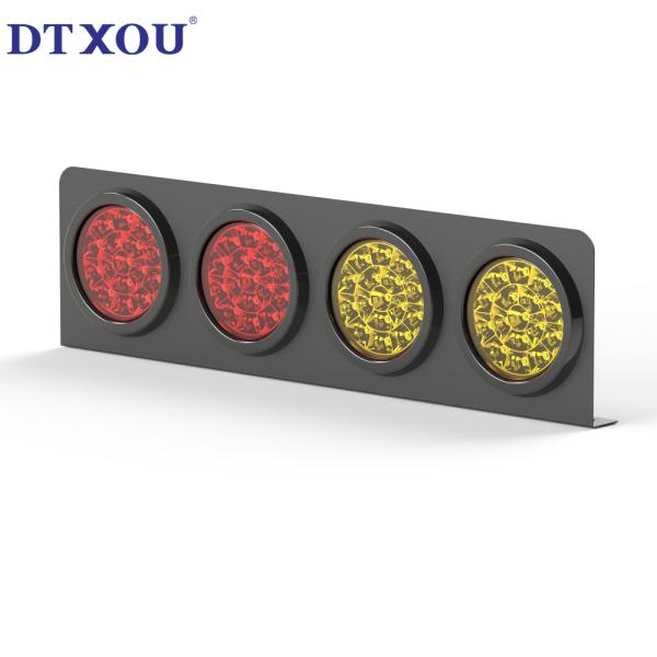 LED indicator light 4-hole bracket Brake indicator light Trailer tail light bracket