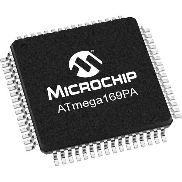 ATMEGA169PA Microchip Integrated Circuit QFP-64 ATMEGA169PA-AU