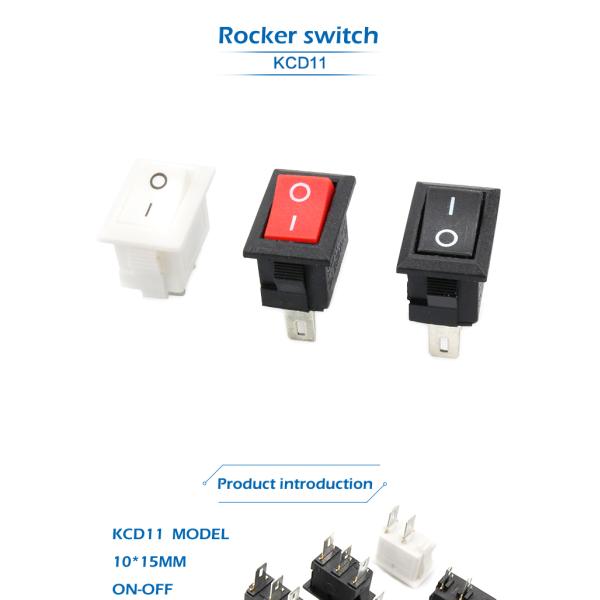 10x15mm Mini Push Button Switch SPST Snap In On / Off Suitable For Boat