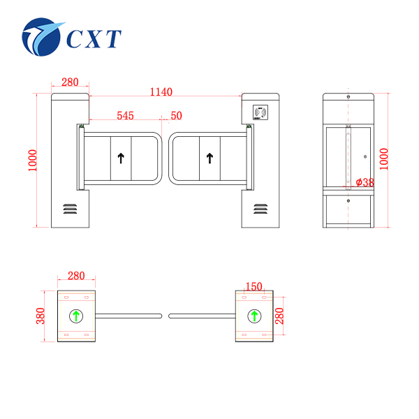 Customized Swing Barrier Gate options and configurations