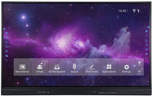 32G ROM USB2.0 Interactive Digital Board 65 Inch 20 Touch Points 4K Display