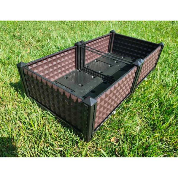 Insect Proof Woven Plastic Herb Planter Box 30 Inch Plastic Planter Boxes