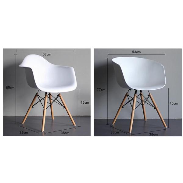 Nordic dining EAM DAW chair household desk backrest creative modern simple restaurant coffee negotiation plastic chair