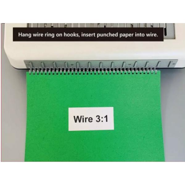Portable 500 Sheets 330mm Paper Coil Binding Machine