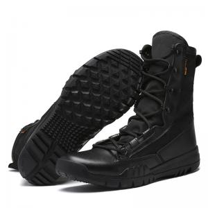 China Wholesale Outdoor Desert Shoes Breathable High Top Boots Thick Sole Men's Tactical Boots on sale