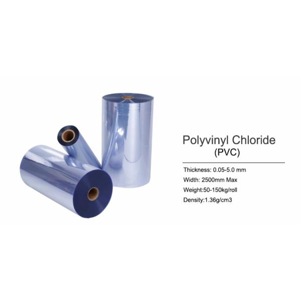 Packaging 0.3 mm Hard Plastic Sheets , Durable PVC Clear Plastic Sheet Roll
