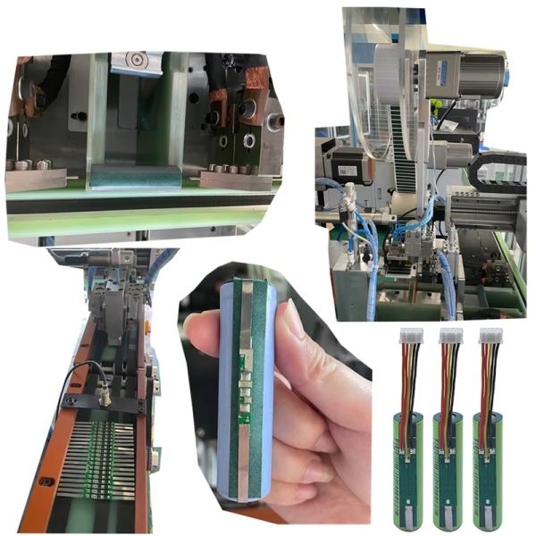 PCB Single Section Battery Spot Welding Machine with side insulation paper sticking capability