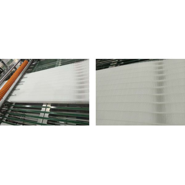 Fully Automatic HEPA Mini Filter Pleating and Gluing Production Line 300mm Folding Height