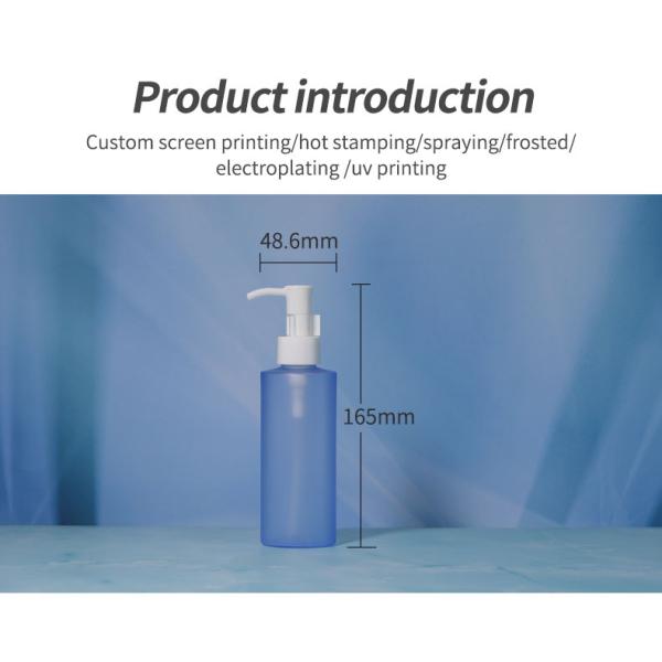 Gradient Black Blue 150ml Pump Bottle for Pump Head Material Plastic Pump