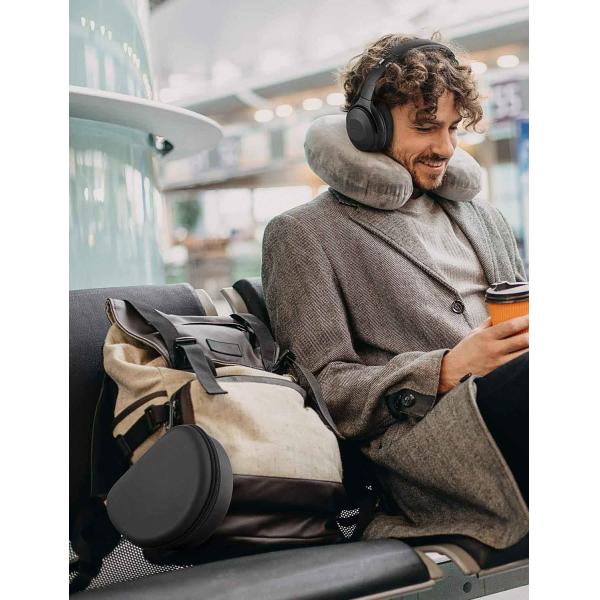 L7.87in Foldable Headphone Carrying Case Hard EVA Cover